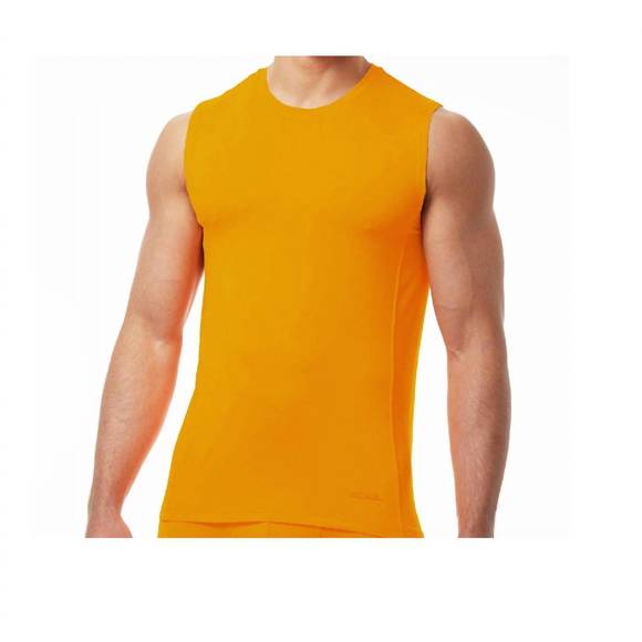 NEW PAPI sport muscle tank top shirt in orange - Picture 1 of 1
